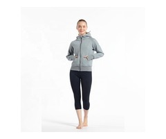 High quality zip-up sweatshirt workout custom logo women fitness hoodie | free-classifieds-usa.com - 3