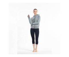 High quality zip-up sweatshirt workout custom logo women fitness hoodie | free-classifieds-usa.com - 4