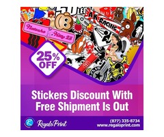 Stickers Discount On 25% With Free Shipment Is Out | RegaloPrint | free-classifieds-usa.com - 1