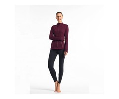 New design fashion women long sleeve workout sexy sport wear stand collar ladies breathable yoga jac | free-classifieds-usa.com - 3