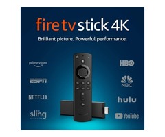 Fire TV Stick 4K with Alexa Voice Remote, streaming media player | free-classifieds-usa.com - 1