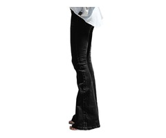 Wholesale black wash vintage wide leg high waist jeans clothing women | free-classifieds-usa.com - 4
