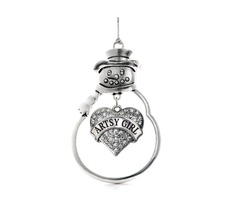 Purchase Artsy Girl Pave Heart Charm Christmas / Holiday Ornament | free-classifieds-usa.com - 3