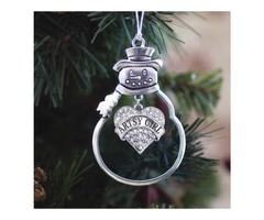 Purchase Artsy Girl Pave Heart Charm Christmas / Holiday Ornament | free-classifieds-usa.com - 4