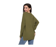 2019 fashionable women pullover ladies long sleeve knitted V neck sweater | free-classifieds-usa.com - 2