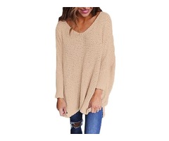 2019 fashionable women pullover ladies long sleeve knitted V neck sweater | free-classifieds-usa.com - 4