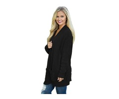 Best Sale Women Long Sleeve Knit Texture Cardigan Sweater With Pockets  | free-classifieds-usa.com - 2