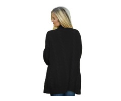 Best Sale Women Long Sleeve Knit Texture Cardigan Sweater With Pockets  | free-classifieds-usa.com - 3