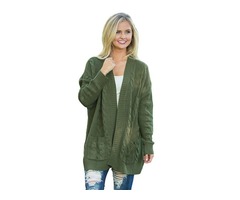 HESSZ Knit Texture Long Cardigan With Pocket For Women | free-classifieds-usa.com - 1