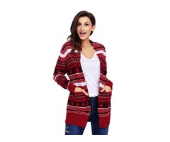 2019 Hot Selling Christmas Knitted Long Sleeve O Neck Pullover Women Sweater Cardigans  | free-classifieds-usa.com - 3