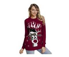 2019 New Design Winter Ladies Pullover Reindeer Christmas Knit Women Sweater | free-classifieds-usa.com - 2