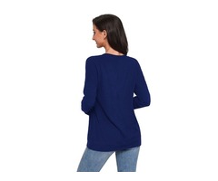 Retail New Design Women Long Sleeve V Neck Christmas Blouse | free-classifieds-usa.com - 2