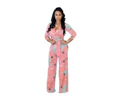 HESSZ floral high quality sexy ladies fitness long sleeve jumpsuit | free-classifieds-usa.com - 3
