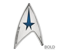 2019 Tuvalu Star Trek Command Emblem 2-Piece 3 oz Silver | free-classifieds-usa.com - 1