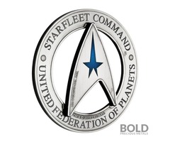 2019 Tuvalu Star Trek Command Emblem 2-Piece 3 oz Silver | free-classifieds-usa.com - 2