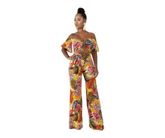 Off shoulder women fashion floral sexy jumpsuit rompers | free-classifieds-usa.com - 4