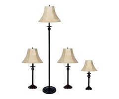 Better Homes And Gardens 4pc Lamp Set (Dark Brown) | free-classifieds-usa.com - 1
