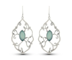 Blue Chalcedony Sterling Silver Filigree Earrings | Stellar Designs | free-classifieds-usa.com - 1