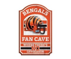  NFL Cincinnati Bengals Wooden Fan Cave Sign | free-classifieds-usa.com - 1