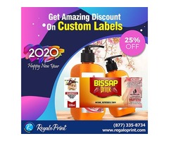 Get Amazing 25% Discount on Custom Labels - RegaloPrint | free-classifieds-usa.com - 1