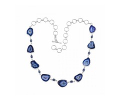 Buy Blue Agate Stone Jewelry Online At Wholesale Price | Sanchi and Filia P Designs | free-classifieds-usa.com - 3