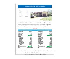 3 BR House For Sale -1544 E 53rd St N, Tulsa, OK 74126 | free-classifieds-usa.com - 1