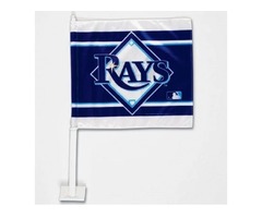 MLB TAMPA BAY RAYS CAR FLAG 11.75" X 14" | free-classifieds-usa.com - 1