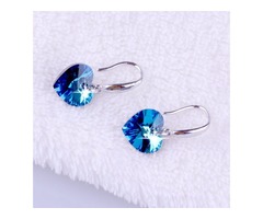 Ocean blue silver plated earrings - Sale ends Wed, Jun 01 | free-classifieds-usa.com - 1