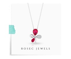 Ruby Diamond Flower Pendant | free-classifieds-usa.com - 1