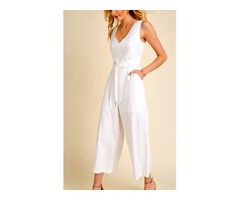 Monte Carlo Tie Front Jumpsuit | free-classifieds-usa.com - 1