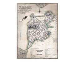 1775 Town Plan of Boston Map | free-classifieds-usa.com - 1
