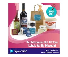 Get Maximum Out Of Your Custom Labels at A 20% Discount - RegaloPrint | free-classifieds-usa.com - 1