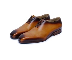 Buy Handmade Leather Wholecut Oxford Shoes for Men from Lethato | free-classifieds-usa.com - 3