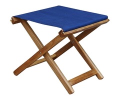 Royal Bharat Wooden Folding Footstool - Blue | free-classifieds-usa.com - 3