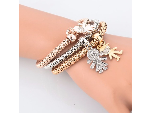 Beautiful Bracelet - Gold Silver Rose Plated. Buy 1 Get 2 Free (1 in ...