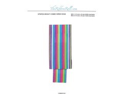 Brightly Colored Stripes Combo Wired Edge Ribbon- The Ribbon Roll | free-classifieds-usa.com - 2
