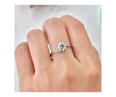 Luxury Solitaire 2.0ct Original 18K Rose Gold Zirconia Diamond Ring | free-classifieds-usa.com - 3