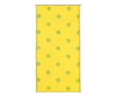 Dupioni Citrus Dots Wired Edge Ribbon for Spring Themed Project | free-classifieds-usa.com - 3