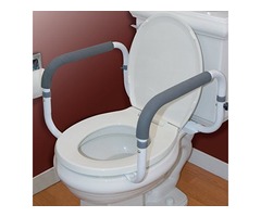 Carex Toilet Safety Frame – Toilet Safety Rails With Adjustable Width – Supports 300lbs | free-classifieds-usa.com - 2