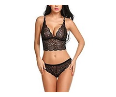 ADOME Sexy Bra And Panty Sets For Women Lace Lingerie For Bride Two Piece Lingerie | free-classifieds-usa.com - 1