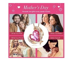 CDE 18K White/Rose Gold Birthstone Necklaces For Mother’s Day Jewelry Gifts For Women | free-classifieds-usa.com - 1
