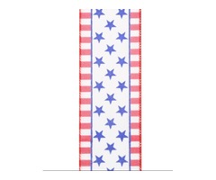 Classic Star and Stripe Struck Wired Edge Ribbon | free-classifieds-usa.com - 2