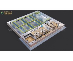 Commercial large Data Storage Room 3D virtual floor Plan design by Architectural visualisation studi | free-classifieds-usa.com - 1