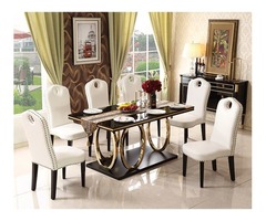 7 Pc Dining room set-Dining Table and 6 Kitchen Dining Chairs | free-classifieds-usa.com - 2