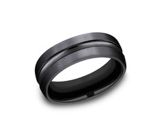 Black Titanium Comfort-Fit Design Wedding Band SKU: CF717505BKT06 | free-classifieds-usa.com - 1