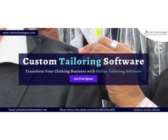 Custom Tailoring Software - Launch Your Own Online Custom Clothing Software for Your Clothing Busine | free-classifieds-usa.com - 1
