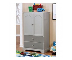 Diane Transitional Armoire (Grey) Furniture Of America | free-classifieds-usa.com - 3