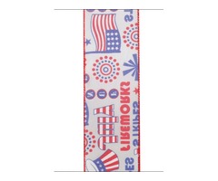 Fun Fourth of July Wired Edge Ribbon - The Ribbon Roll | free-classifieds-usa.com - 4