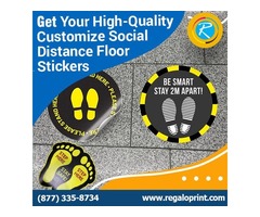 Get Your High-Quality Customize Social Distance Floor Stickers – RegaloPrint  | free-classifieds-usa.com - 1