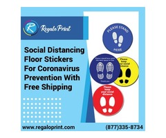 Social Distancing Floor Stickers For Coronavirus Prevention – RegaloPrint  | free-classifieds-usa.com - 1